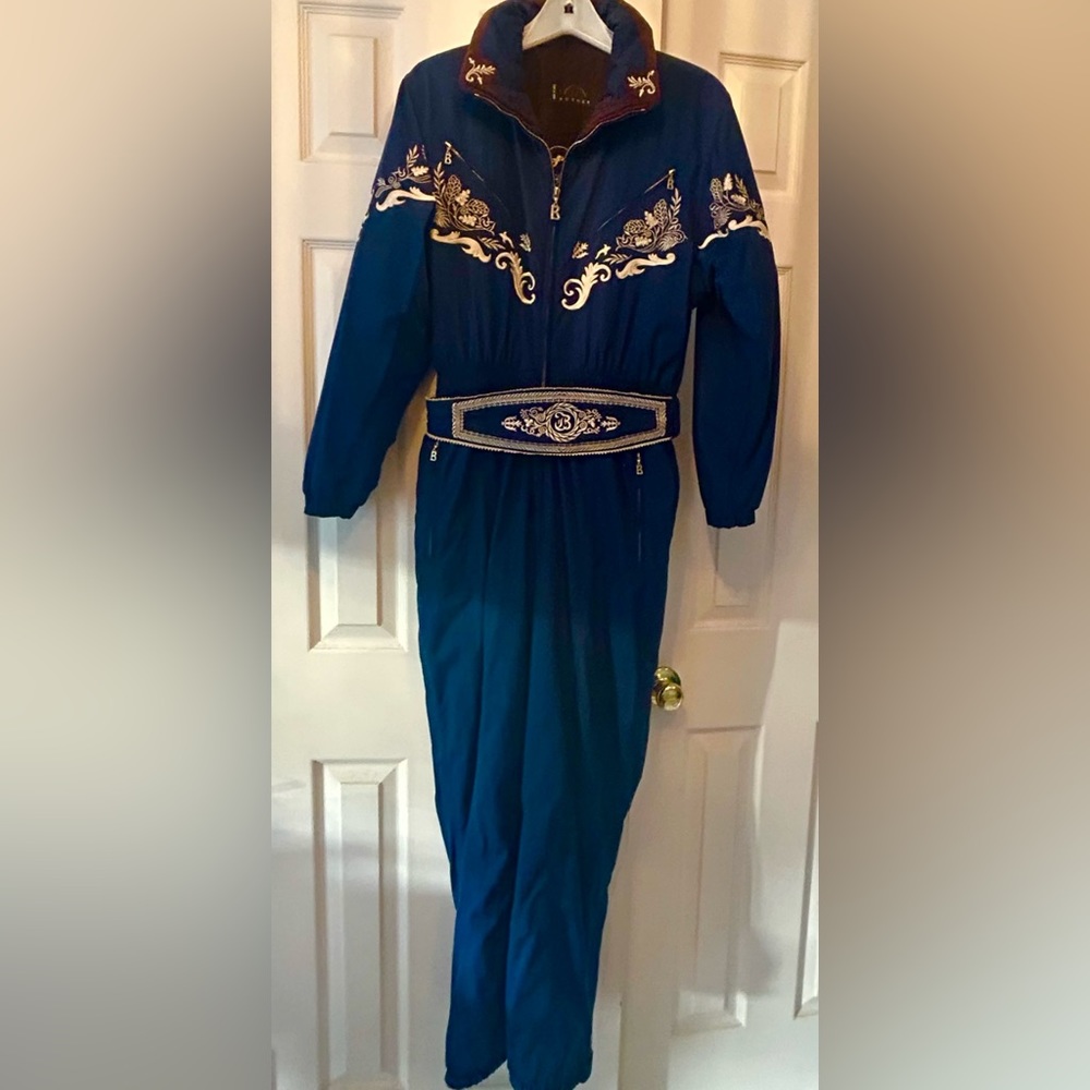 Rare Bogner one-piece ladies ski suit